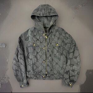 RUNWAY SAMPLE Louis Vuitton FW24 Chainlink Monogram Denim Jacket